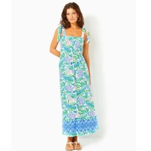 NWT. Lily Pulitzer. Kailua Smocked Maxi Dress.